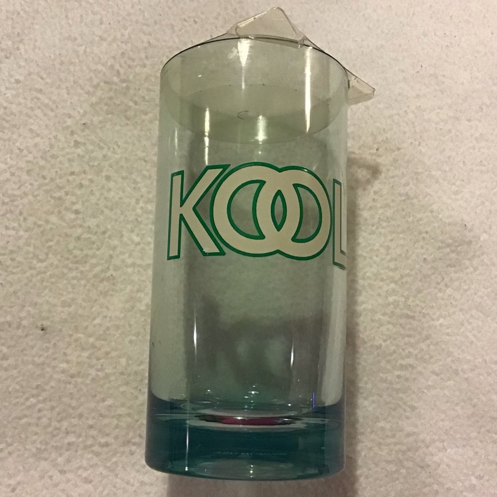 Vintage Kool Cigarette Acrylic Glass Cup Drinkware
